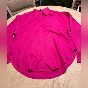 Express Pink Button-Up Shirt